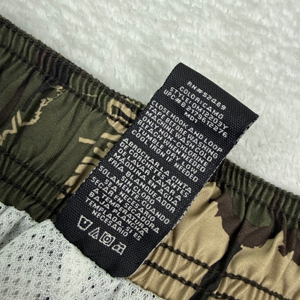 OP Ocean Pacific Mens Camo Floral Board Shorts Green Hibiscus Swim Trunks Size M - Picture 8 of 11